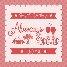 Cute Love Or Saint Valentine Card Template Editable N4