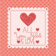Cute Love Or Saint Valentine Card Template Editable N5