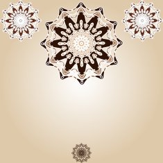 Romantic fuzzy flower background on retro vintage N14