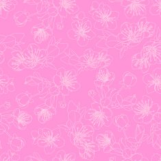 seamless pattern with flowers of sakura