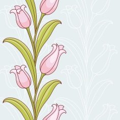 Invitation card with flowers N15