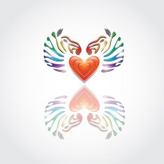 zebra and heart