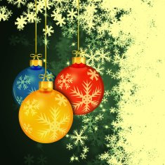 winter holiday christmas balls background N12