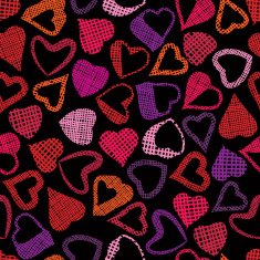 Hears seamless pattern love valentine and wedding theme