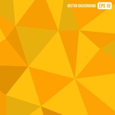 Orange Triangle Geometric Abstract Background Vector