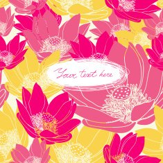 Vector Floral card with place for your text N20
