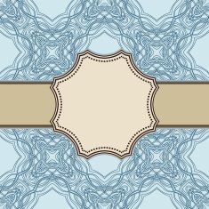 Vintage vector flower frame N48