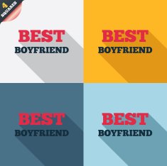 Best boyfriend sign icon Award symbol N2