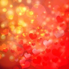 heart shaped bokeh background N4