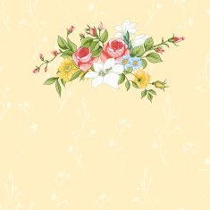 Vintage greeting card with flowers N13
