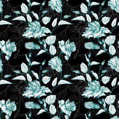 vintage vector floral seamless pattern N2