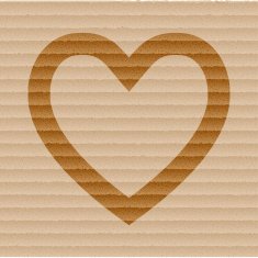 Heart Flat modern web button and space for your text