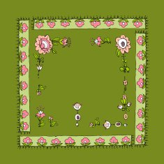 Retro floral background N8