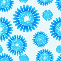 Blue floral semless background N2