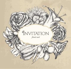 Vintage invitation N2