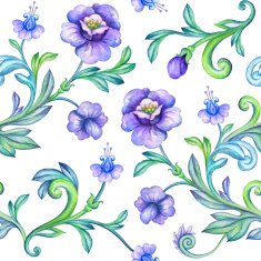 seamless violet flower background N2
