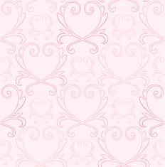 Vintage style seamless Heart background