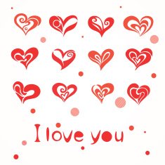 Set of symbol heart N2