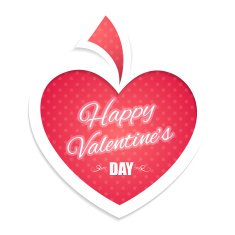 Valentine's day card with heart N2
