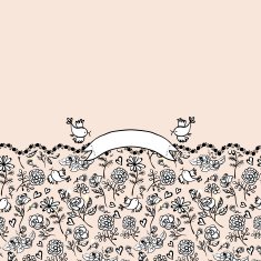 Monochrome Seamless background with roses N2