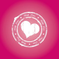 With love stamp