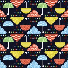 Rain seamless pattern N7
