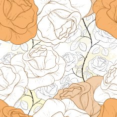 rose seamless pattern N19