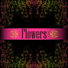 seamless multicolored beautiful flower pattern N2