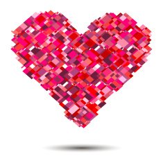 Vector heart for Valentine's Day design N5