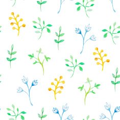 Floral Watercolor seamless pattern N14