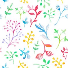 Floral Watercolor seamless pattern N18