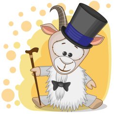 Goat in a hat N2