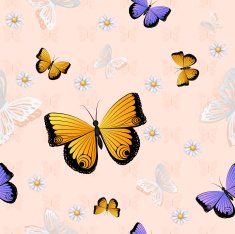 Butterfly seamless pattern N24