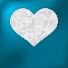 Valentine heart from paper EPS 8