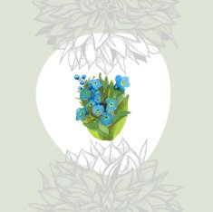 Seamless pattern with forget-me-not N2
