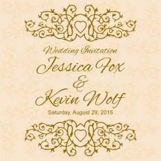 Wedding Invitation Card Template N15