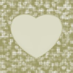 Elegant mosaic glowing heart background EPS 8