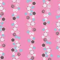 light background romantic floral seamless pattern N7