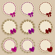 Set of elegant templates frame design N6