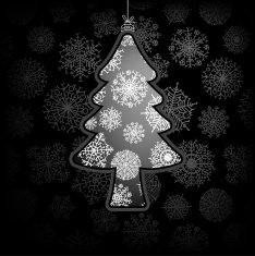 Christmas card with tree EPS8 N2