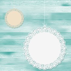 Invitation-blue template EPS8
