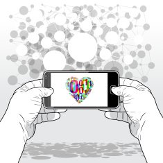 SmartPhone Digital Love view