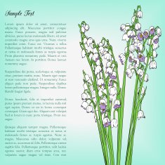 floral card with blossoms N2