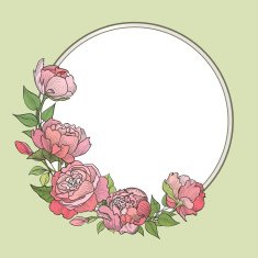 floral frame N158
