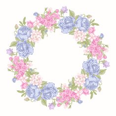Floral round wreath N2