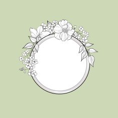 floral frame N160