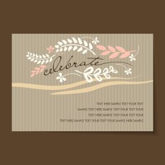 Beautiful vintage invitation cards layouts N51