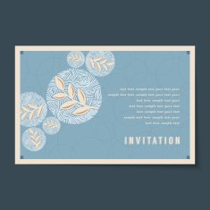 Beautiful vintage invitation cards layouts N52