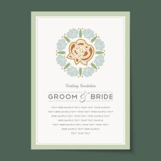 Beautiful vintage invitation cards layouts N53