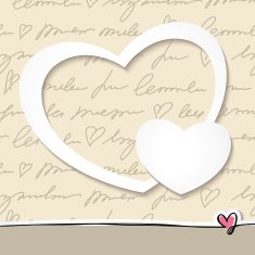 paper hearts vector eps 10